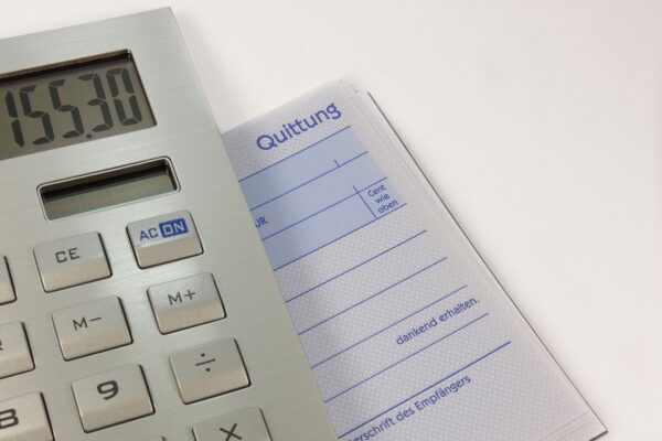 GST invoice and bill book with mandatory tax fields