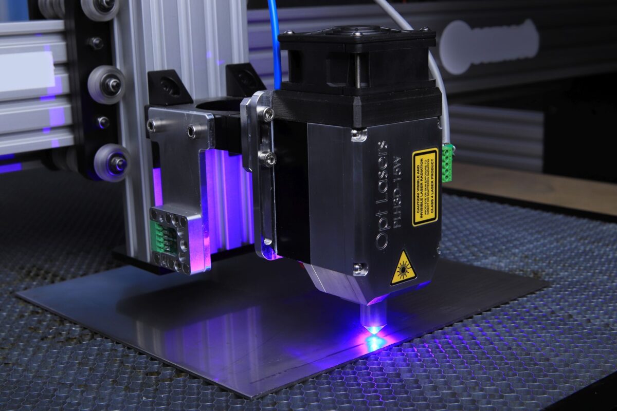Laser engraving a permanent mark on metal parts