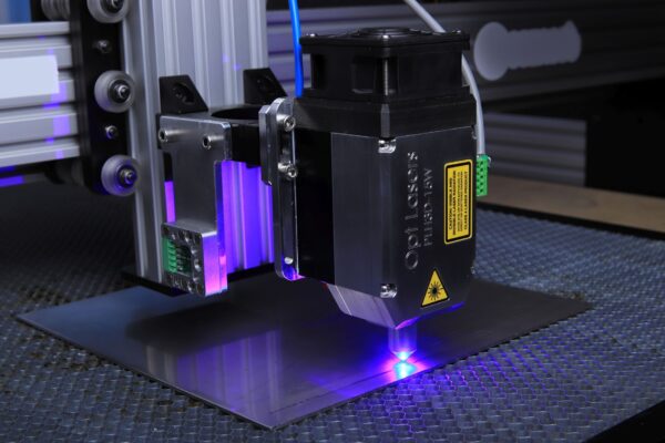 Laser engraving a permanent mark on metal parts